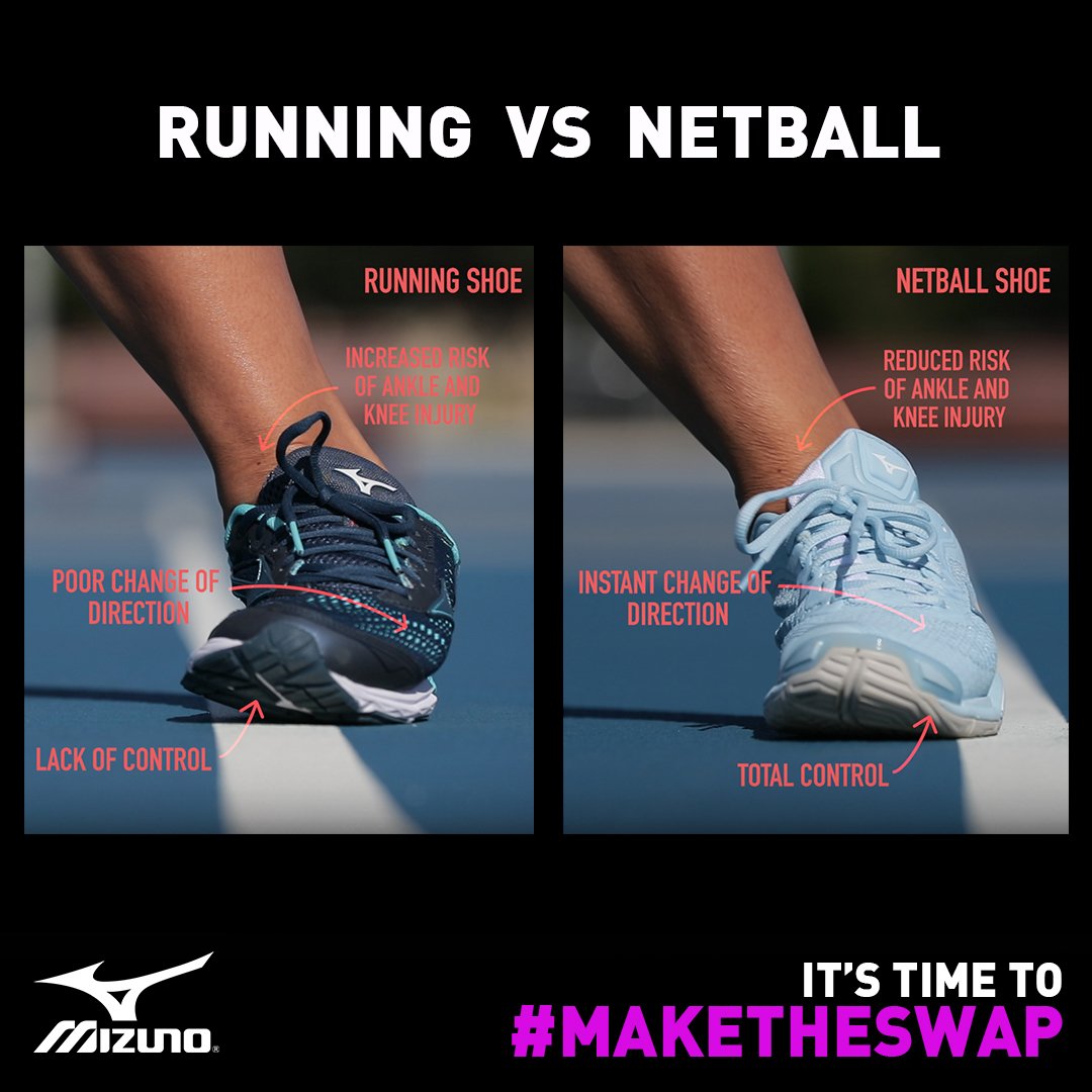 Running vs Netball Shoes
